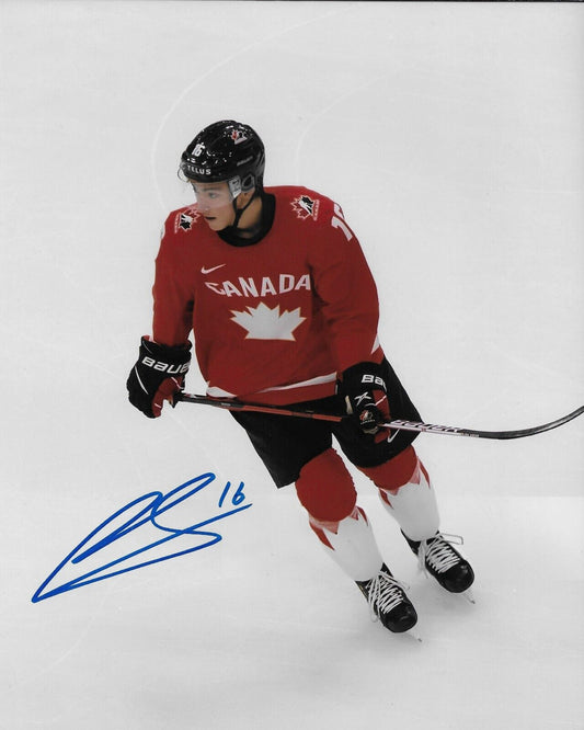 Signed Ryan Suzuki Carolina Hurricanes Team Canada 8x10 Photo #3 Original