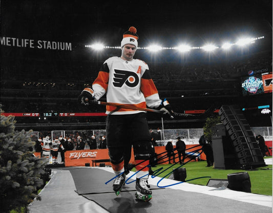 Photo autographiée 8x10 signée Scott Laughton des Flyers de Philadelphie #1