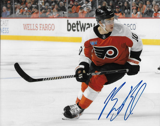 Signed Bobby Brink Philadelphia Flyers Autographed 8x10 Photo #3 Original