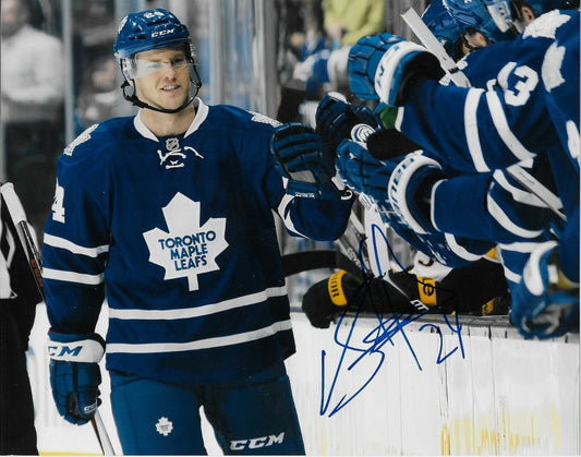 Signed Peter Holland Toronto Maple Leafs Autographed 8x10 Photo #1 Original