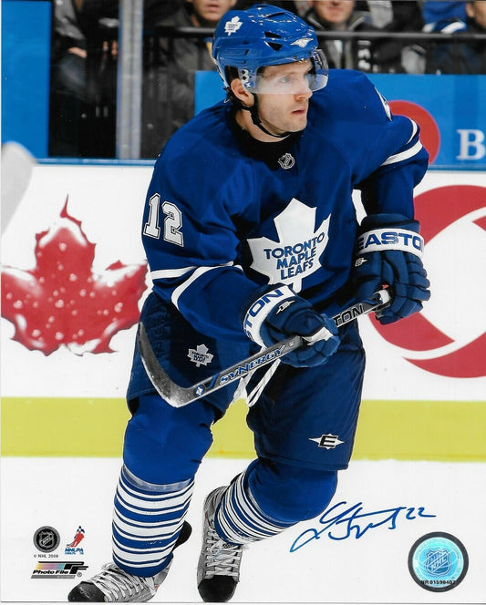 Signed Lee Stempniak Toronto Maple Leafs Autographed 8x10 Photo #1 Original