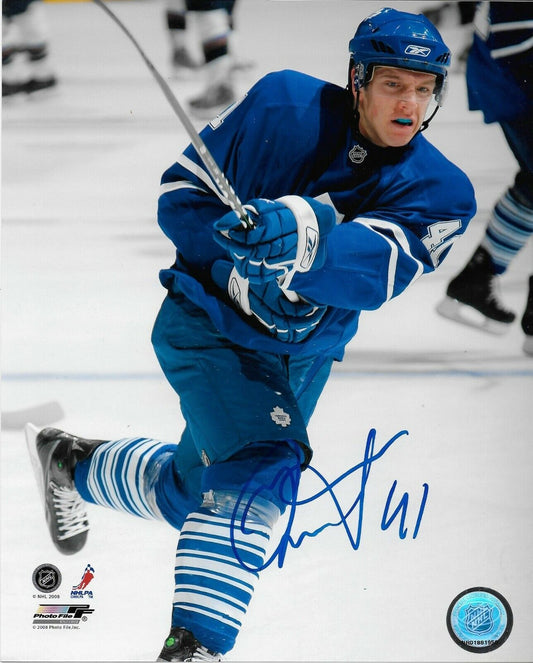 Signed Nikolai Kulemin Toronto Maple Leafs Autographed 8x10 Photo #1 Original