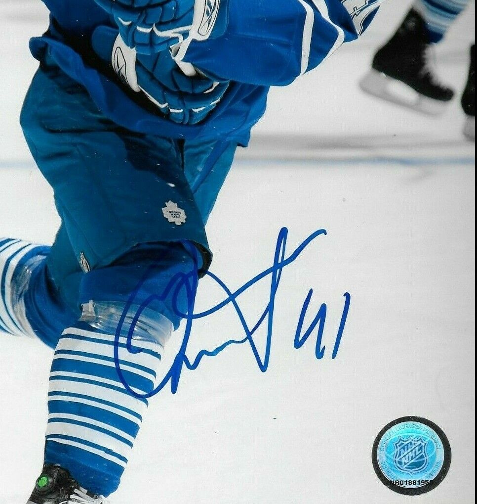 Signed Nikolai Kulemin Toronto Maple Leafs Autographed 8x10 Photo #1 Original