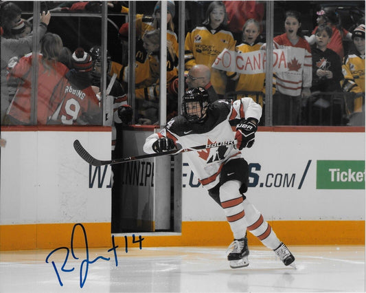 Signed Renata Fast Team Canada Womens Hockey Olympics 8x10 Photo #6 Original
