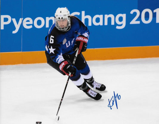 Signed Kali Flanagan PWHL Toronto Womens Team USA Hockey  8x10 Photo #2 Original