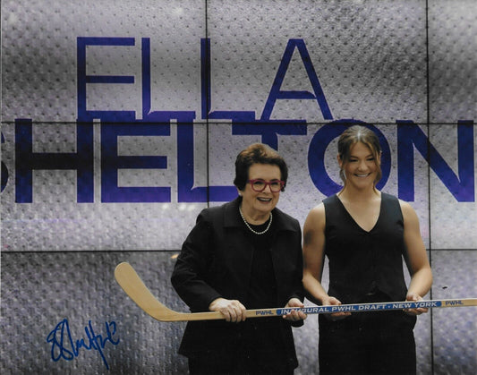 Signed Ella Shelton PWHL New York Womens Team Canada Hockey  8x10 Photo #2