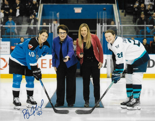 Photo 8x10 signée Blayre Turnbull de l'équipe canadienne de hockey féminin de la PWHL de Toronto #1
