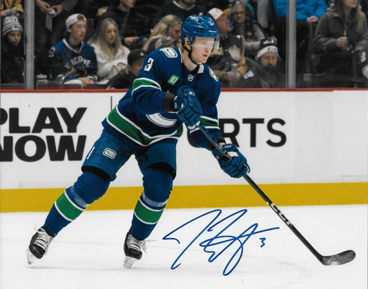 Signed Jack Rathbone Vancouver Canucks Autographed 8x10 Photo #2 Original