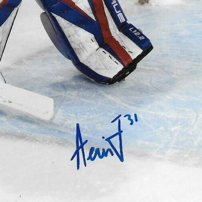 Photo autographiée 8x10 de l'équipe de hockey féminin de Boston de la PWHL signée Aerin Frankel 1 Original