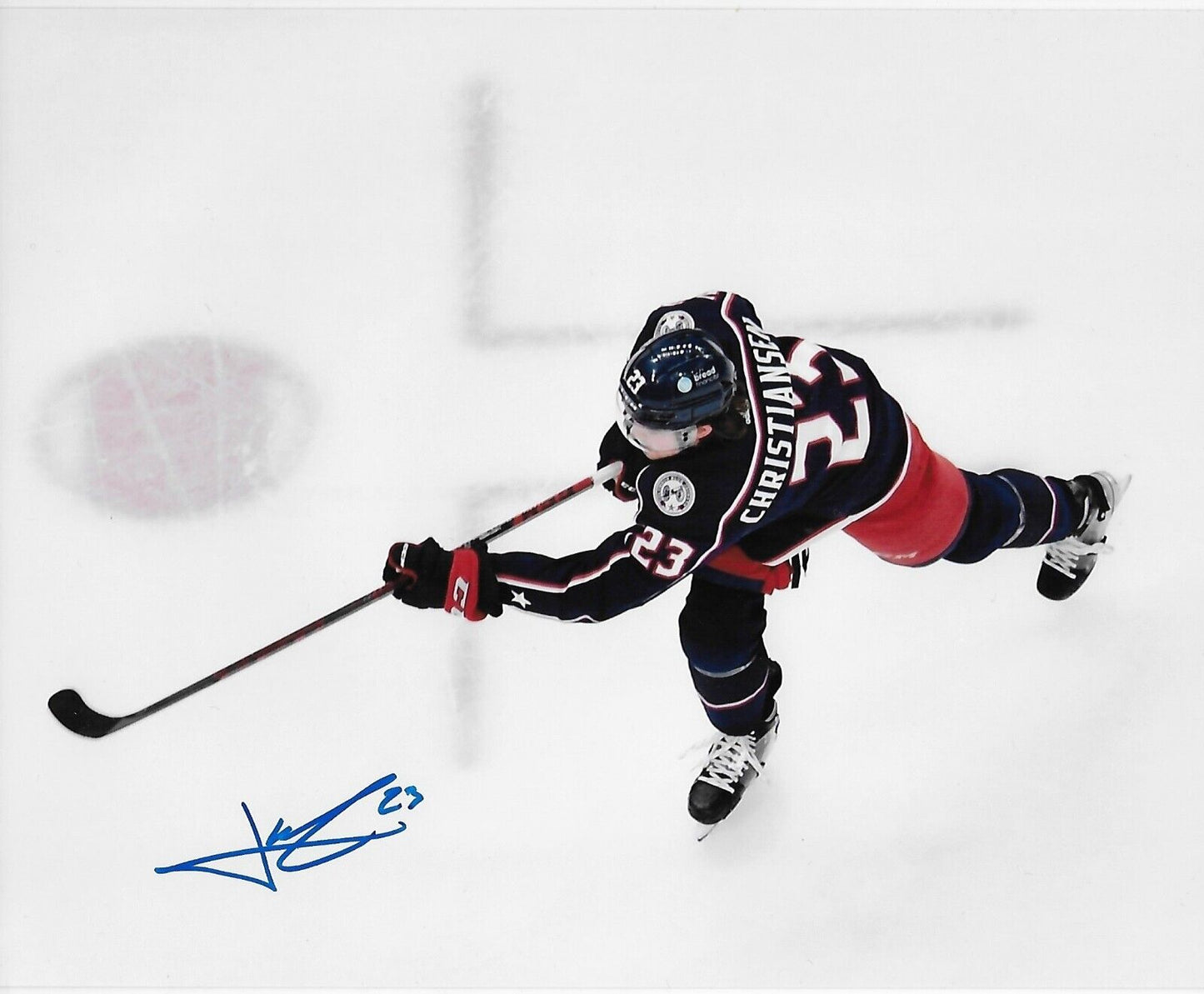 Signed Jake Christiansen Columbus Blue Jackets Autographed 8x10 Photo 4 Original