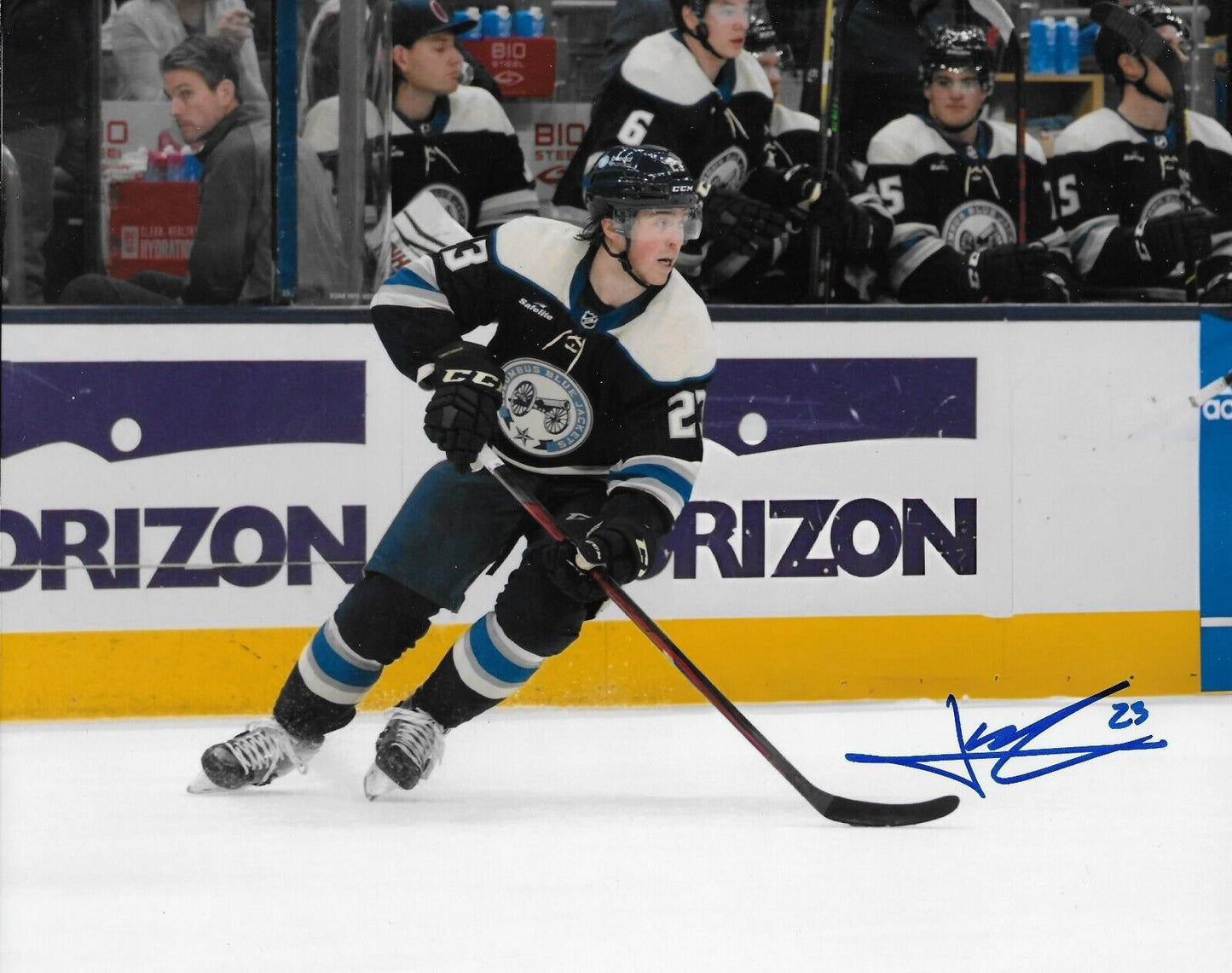 Signed Jake Christiansen Columbus Blue Jackets Autographed 8x10 Photo 2 Original