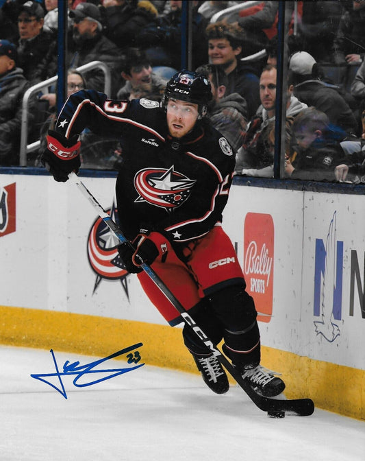 Signed Jake Christiansen Columbus Blue Jackets Autographed 8x10 Photo 1 Original
