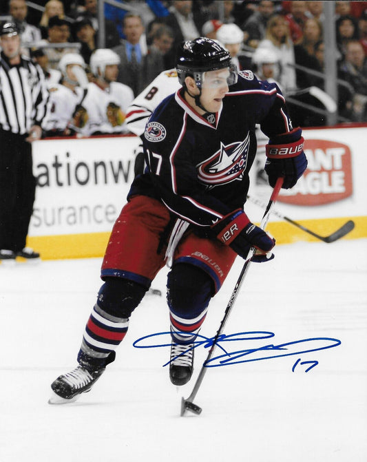 Signed Mark Letestu Columbus Blue Jackets Autographed 8x10 Photo #1 Original
