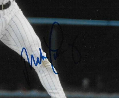 Photo autographiée 8x10 signée Mike Lansing Colorado Rockies #4 Original