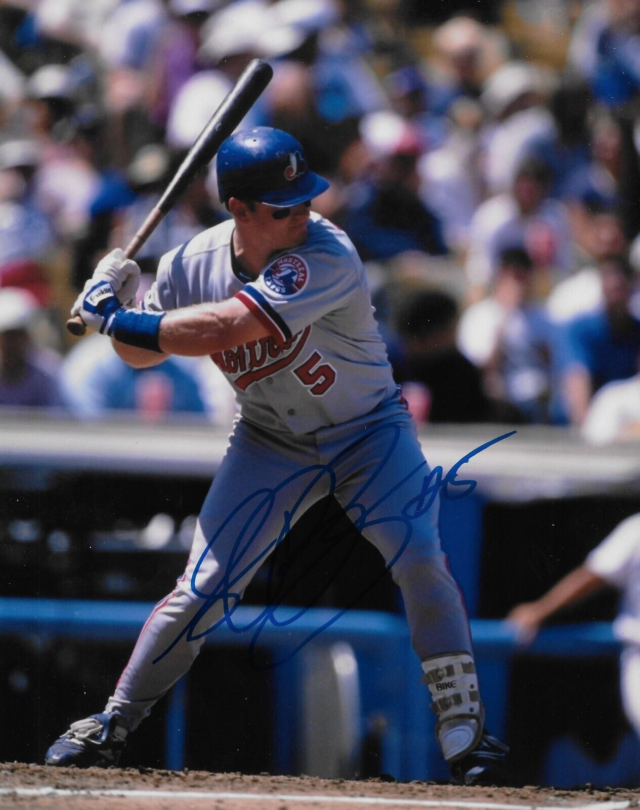 Signed Sean Berry Montreal Expos Autographed 8x10 Photo #1 Original