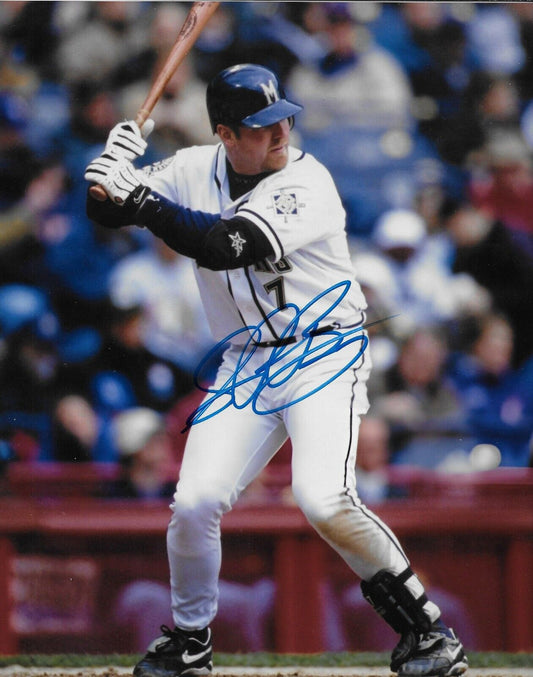 Signed Sean Berry Milwaukee Brewers Autographed 8x10 Photo #4 Original