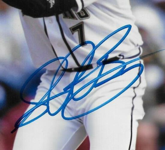 Signed Sean Berry Milwaukee Brewers Autographed 8x10 Photo #4 Original