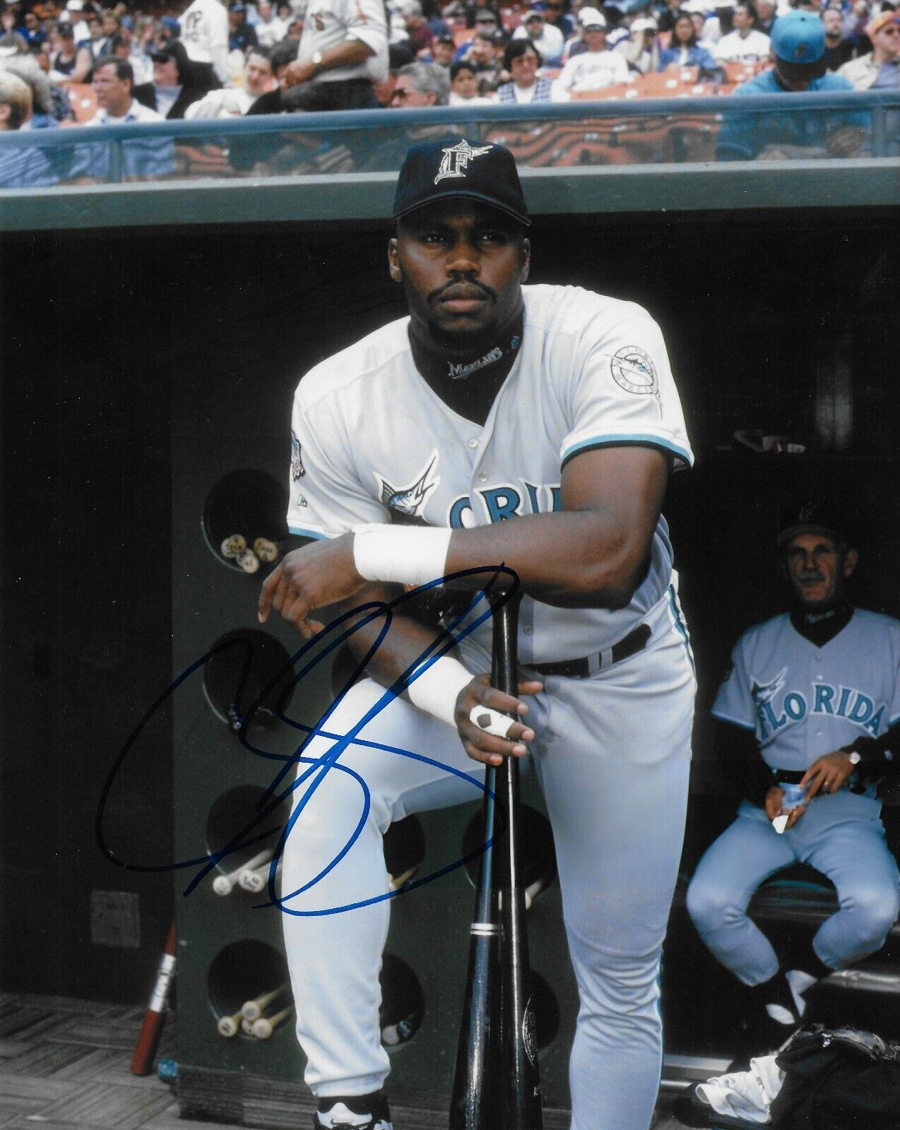 Signed Cliff Floyd  Florida Marlins Autographed 8x10 Photo #3 Original