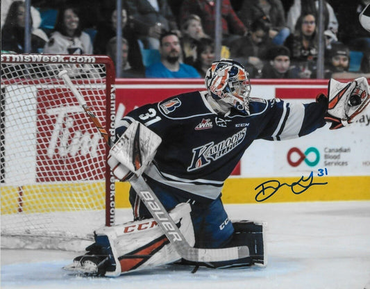 Sign Team Canada Dylan Garand Kamloops Blazers NY Rangers 8x10 Photo #8 Original