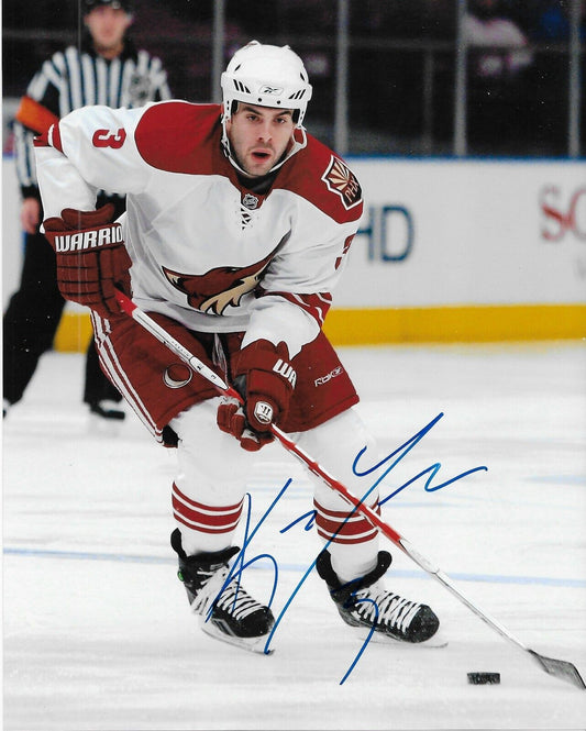 Photo autographiée 8x10 de Keith Yandle des Coyotes de l'Arizona n°1