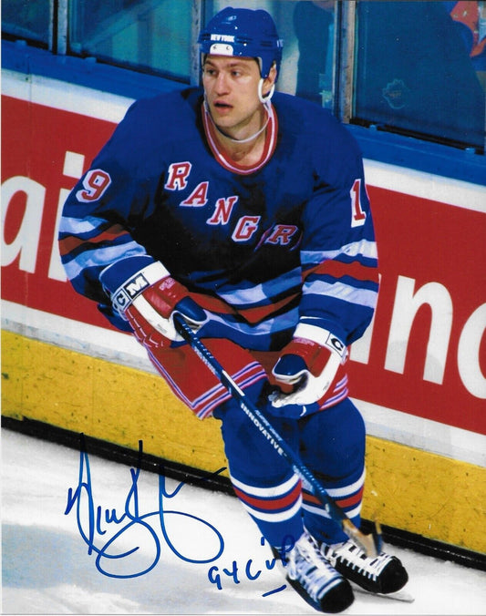 Signed Nick Kypreos New York Rangers Autographed 8x10 Photo #1 Original