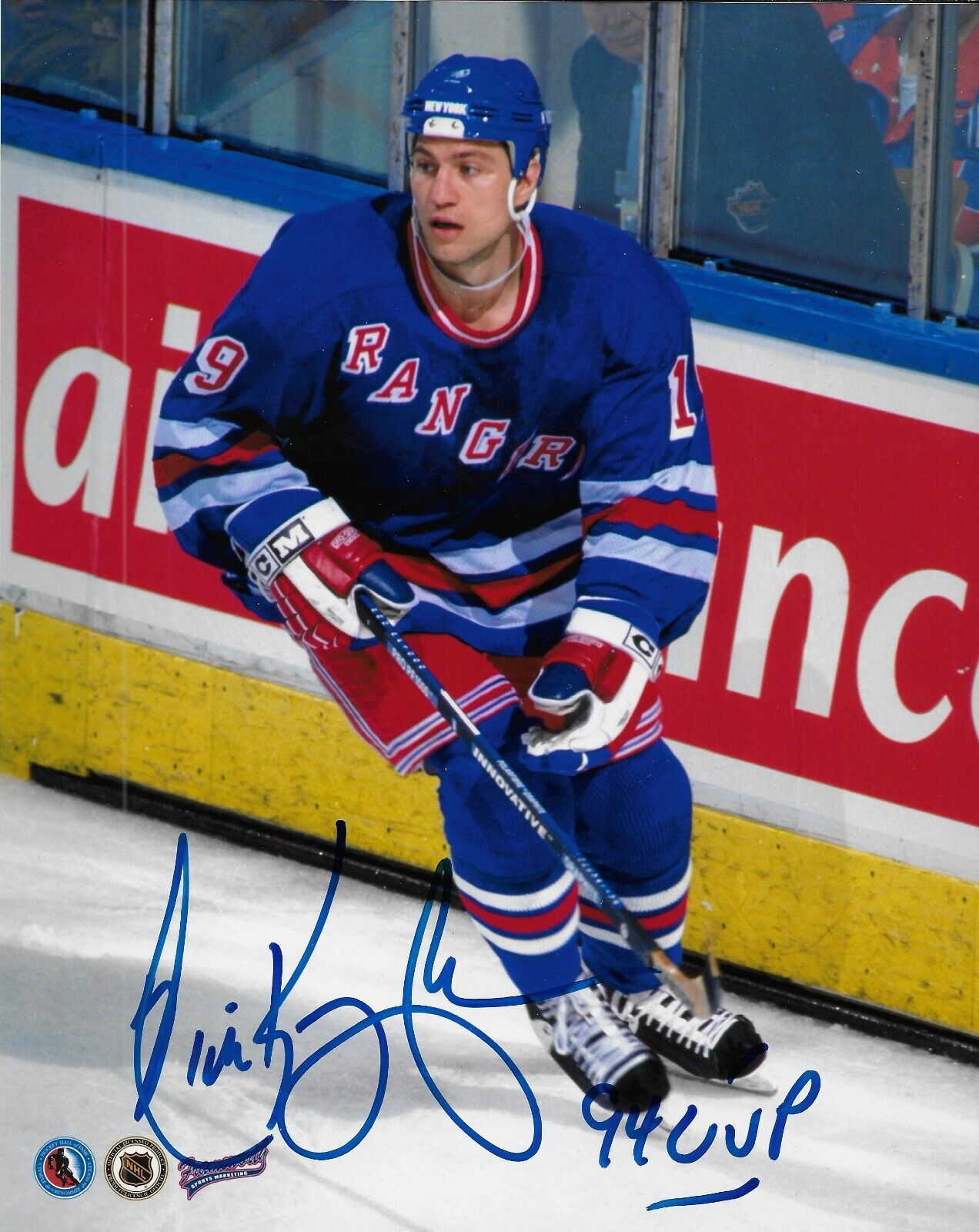 Signed Nick Kypreos New York Rangers Autographed 8x10 Photo #2 Original