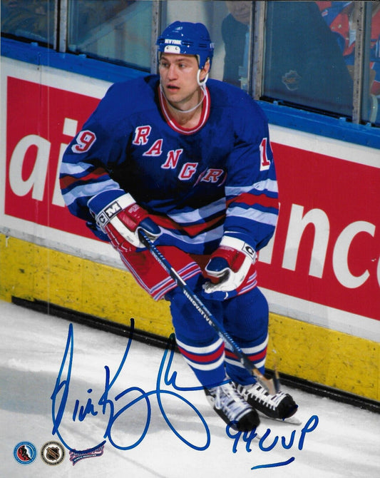 Signed Nick Kypreos New York Rangers Autographed 8x10 Photo #2 Original