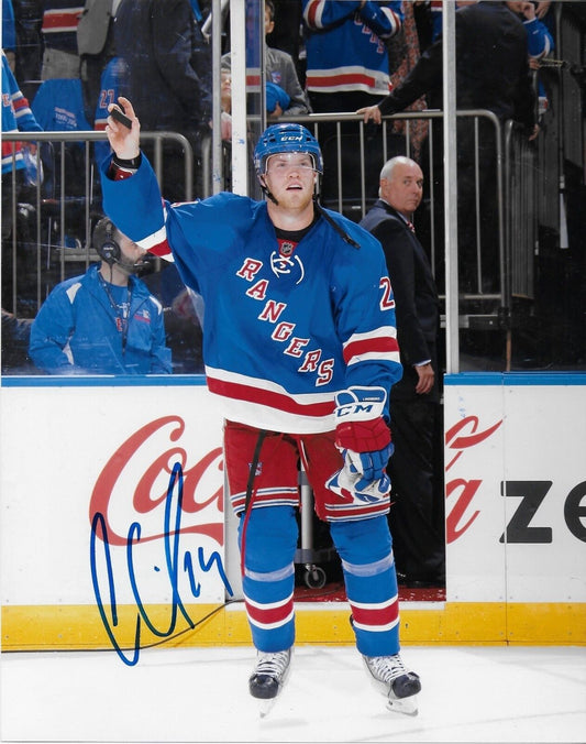 Signed Oscar Lindbergl New York Rangers Autographed 8x10 Photo #1 Original