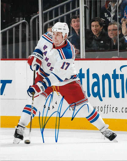 Signed Brandon Dubinsky New York Rangers Autographed 8x10 Photo #5 Original