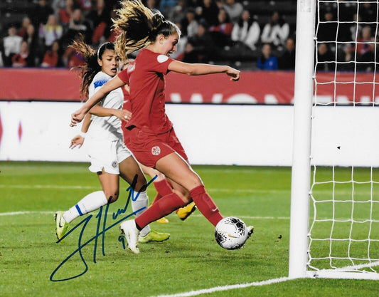 Signed Jordyn Huitema Team Canada Soccer Gold 2020 Tokyo Olympics 8x10 Photo #2