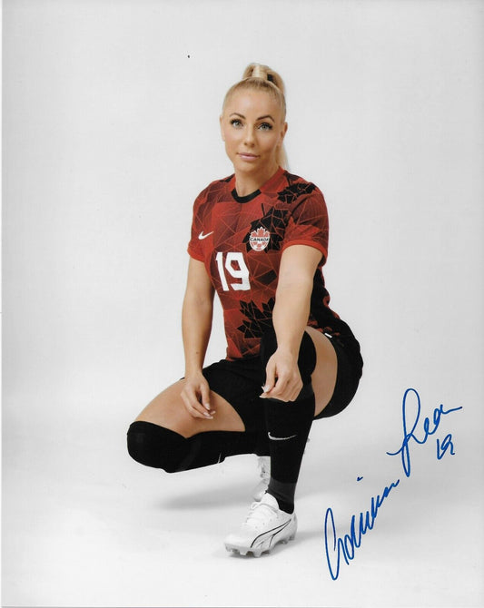 Signed Adriana Leon Team Canada Womens Soccer Autographed 8x10 Photo #2 Original
