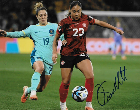 Signed Olivia Smith Team Canada Womens Soccer Autographed 8x10 Photo #2 Original