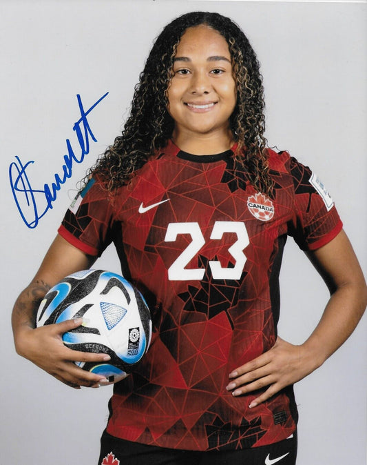 Signed Olivia Smith Team Canada Womens Soccer Autographed 8x10 Photo #3 Original