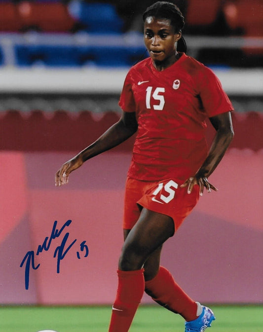 Signed Nichelle Prince Team Canada Soccer Gold 2020 Tokyo Olympics 8x10 Photo #4