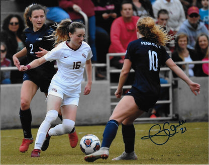 Signed Gabrielle Carle Team Canada Soccer Gold 2020 Tokyo Olympics 8x10 Photo #1
