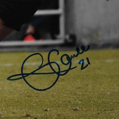 Signed Gabrielle Carle Team Canada Soccer Gold 2020 Tokyo Olympics 8x10 Photo #1