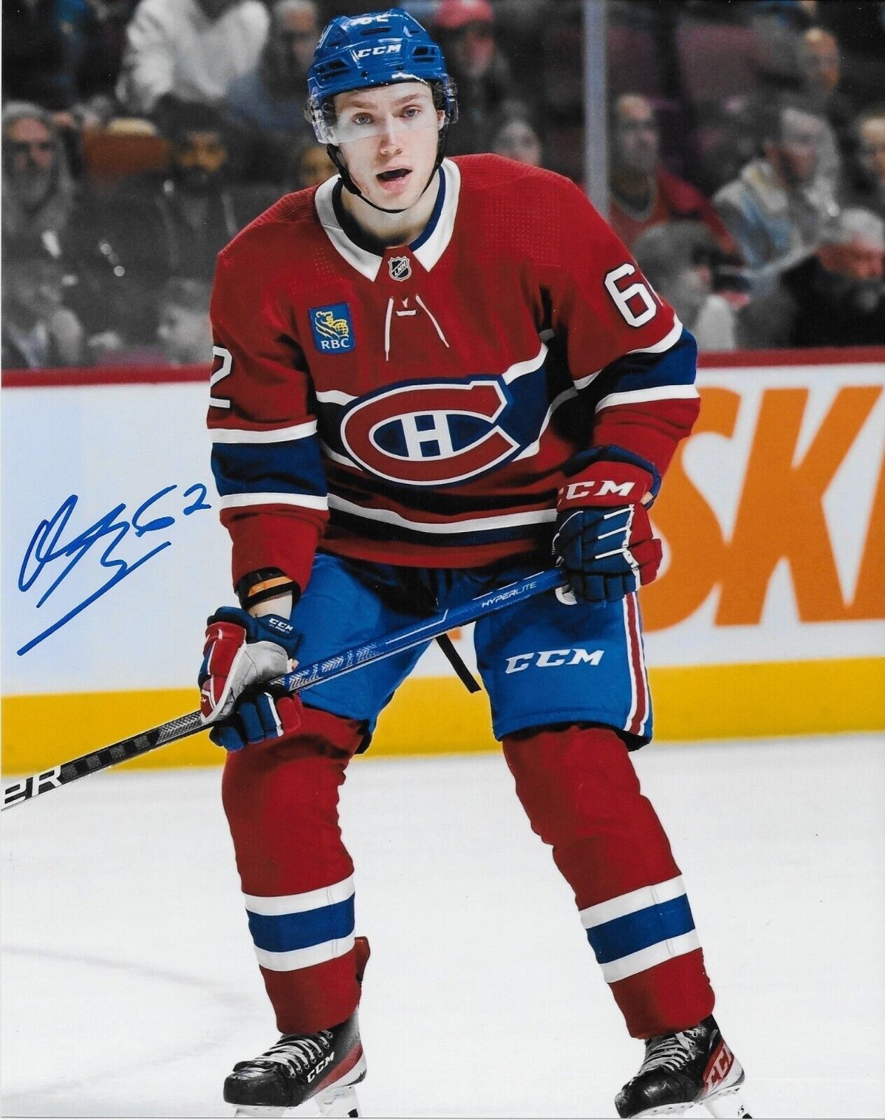 Signed Own Beck Montreal Canadiens 2022 Draft Pick 8x10 Photo #6 Original