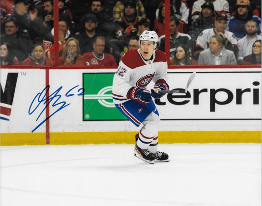 Signed Owen Beck Montreal Canadiens 2022 Draft Pick 8x10 Photo #5 Original