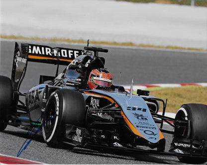 Photo 8x10 signée Esteban Ocon Formule 1 Force India Racing #9 2018 Original