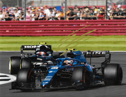 Photo 8x10 signée Esteban Ocon Formule 1 Alpine Racing #16 2022 Original