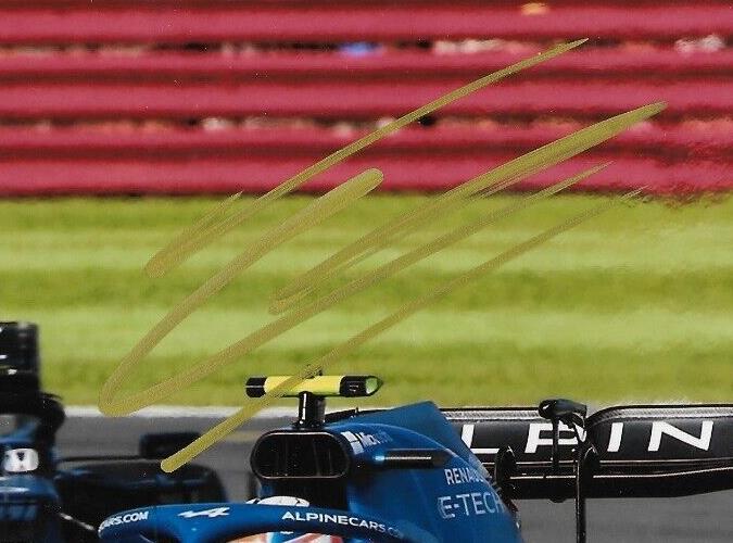 Photo 8x10 signée Esteban Ocon Formule 1 Alpine Racing #16 2022 Original