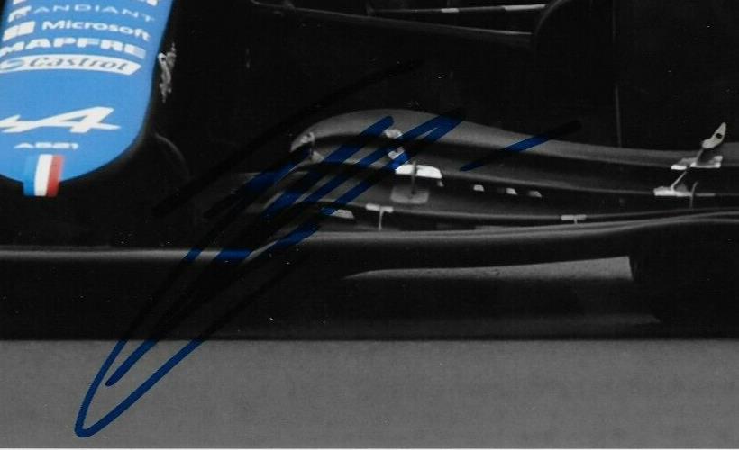 Photo 8x10 signée Esteban Ocon Formule 1 Alpine Racing #11 2022 Original