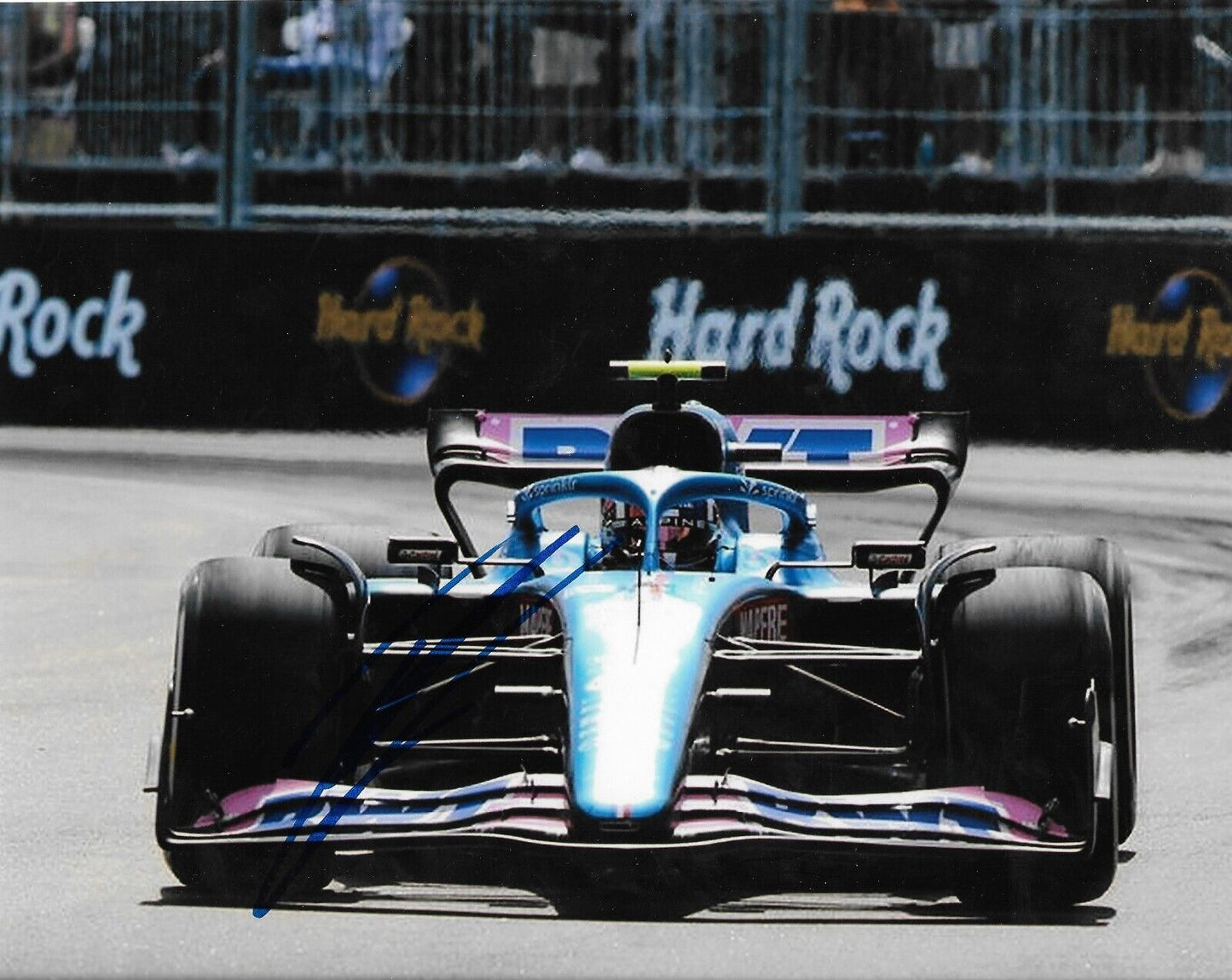 Photo 8x10 signée Esteban Ocon Formule 1 Alpine Racing #13 2022 Original