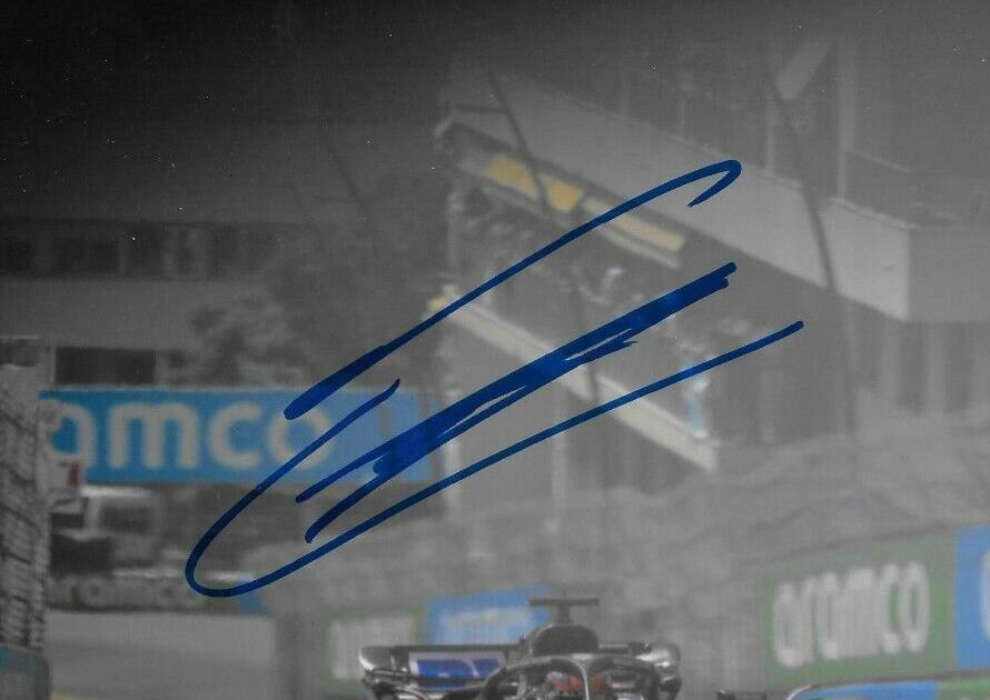 Signed Esteban Ocon Formula 1 Alpine Renault Racing 8x10 Photo #23 2024 Original