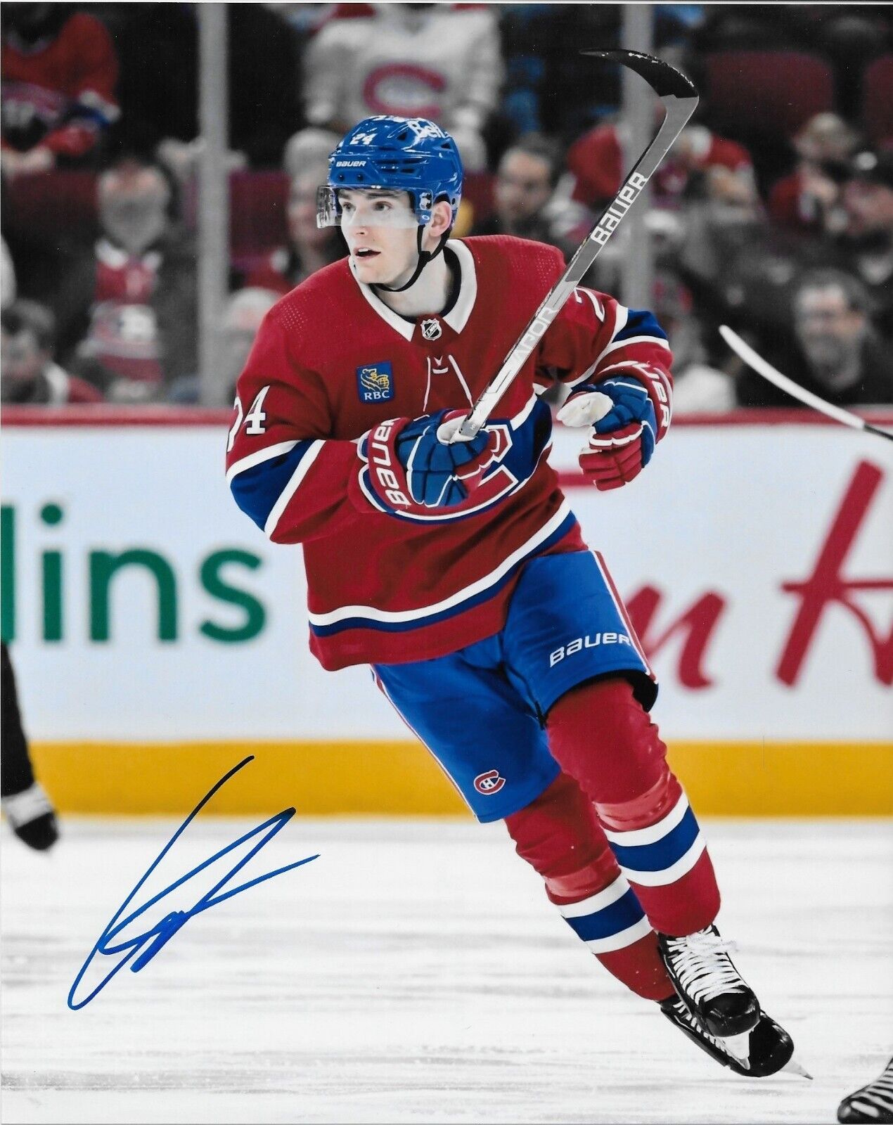 Photo autographiée 8x10 des Canadiens de Montréal signée Lias Andersson #1 Original