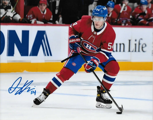 Signed Jordan Harris Montreal Canadiens Autographed 8x10 Photo #3 Original
