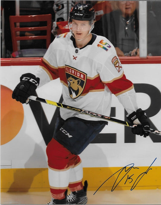 Signed Anton Lundell Florida Panthers Autographed 8x10 Photo #6 Original