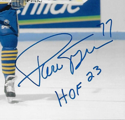 Signed Pierre Turgeon Buffalo Sabres 8x10 Photo #4 Inscribed with HOF 23