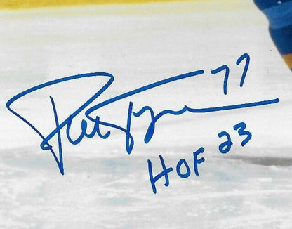 Signed Pierre Turgeon New York Islanders 8x10 Photo #9 Inscribed with HOF 23