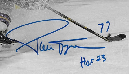 Signed Pierre Turgeon St. Louis Blues 8x10 Photo #18 Inscribed with HOF 23